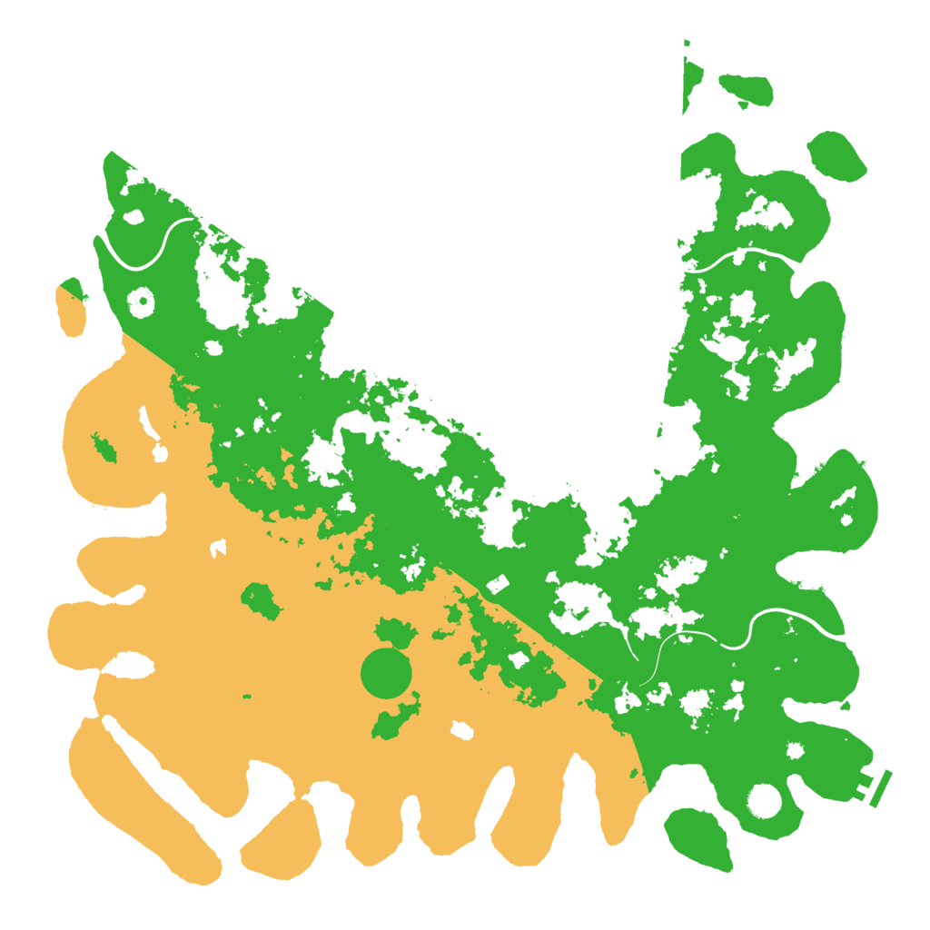 Biome Rust Map: Procedural Map, Size: 4800, Seed: 1198569976