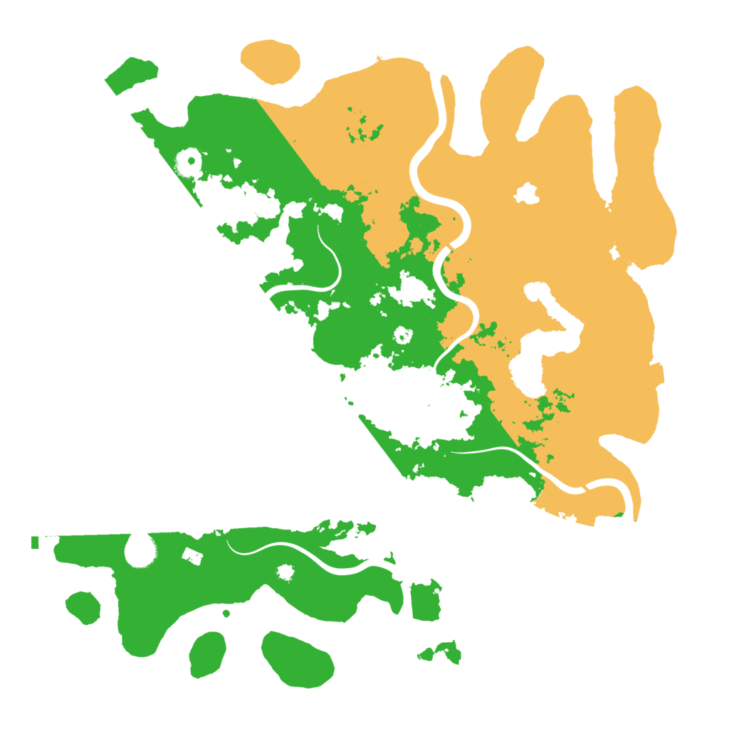 Biome Rust Map: Procedural Map, Size: 4000, Seed: 2952
