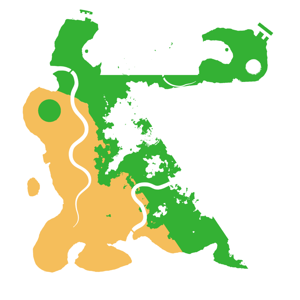 Biome Rust Map: Procedural Map, Size: 3500, Seed: 652326094