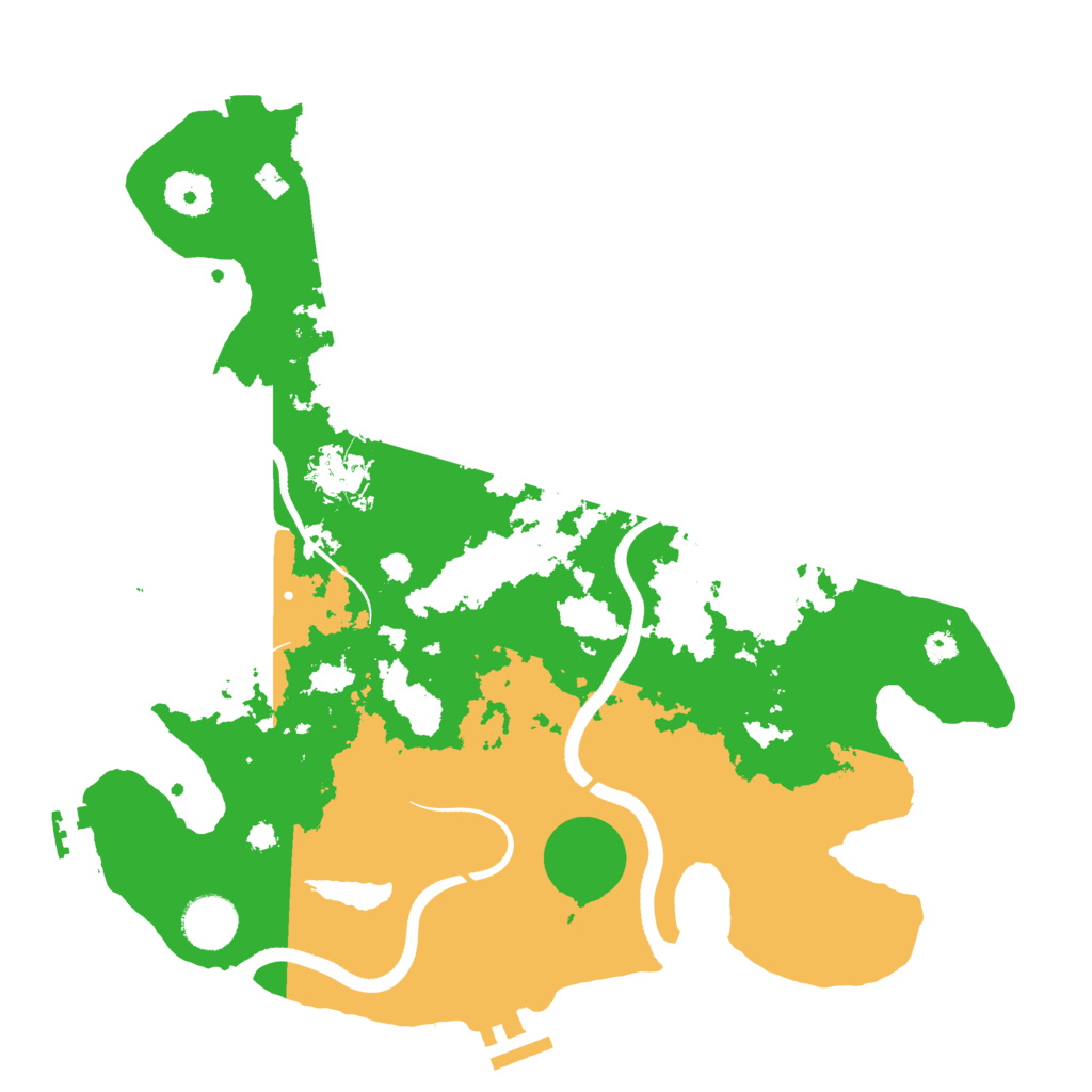Biome Rust Map: Procedural Map, Size: 3500, Seed: 685130318