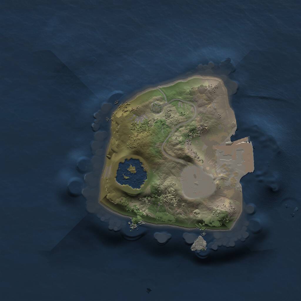 Rust Map: Procedural Map, Size: 1000, Seed: 728285192, 1 Monuments