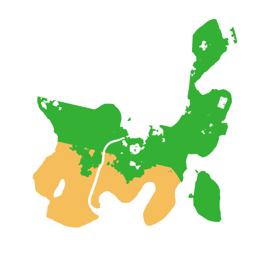 Biome Rust Map: Procedural Map, Size: 2500, Seed: 2480