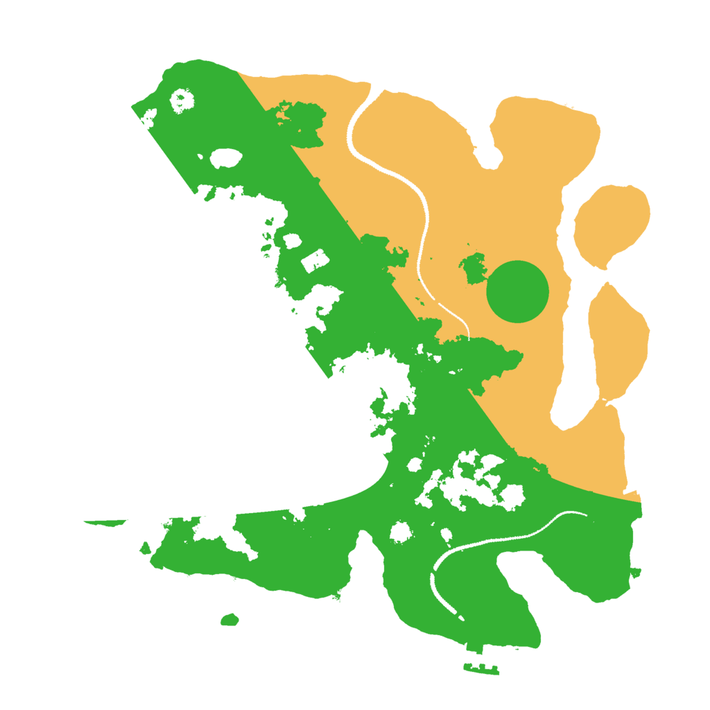 Biome Rust Map: Procedural Map, Size: 3000, Seed: 870513195
