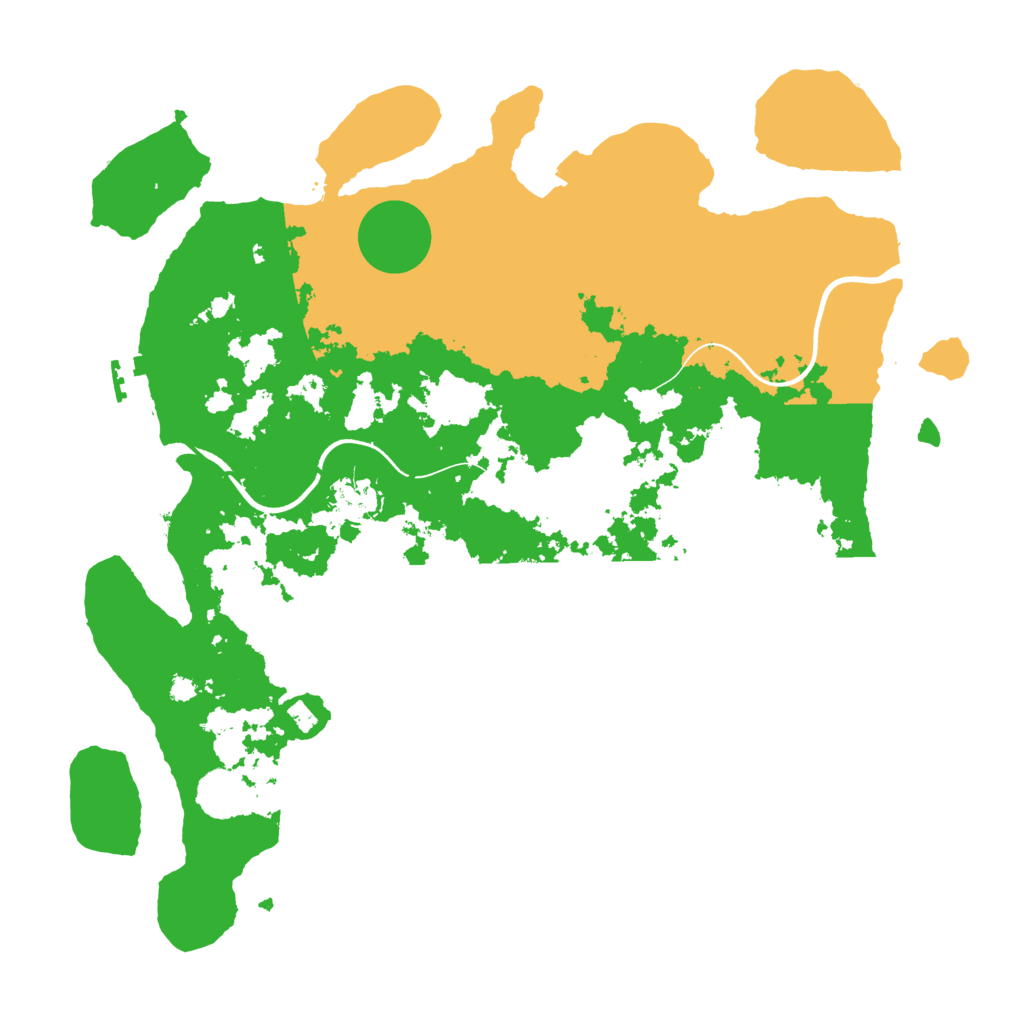 Biome Rust Map: Procedural Map, Size: 3700, Seed: 265311674