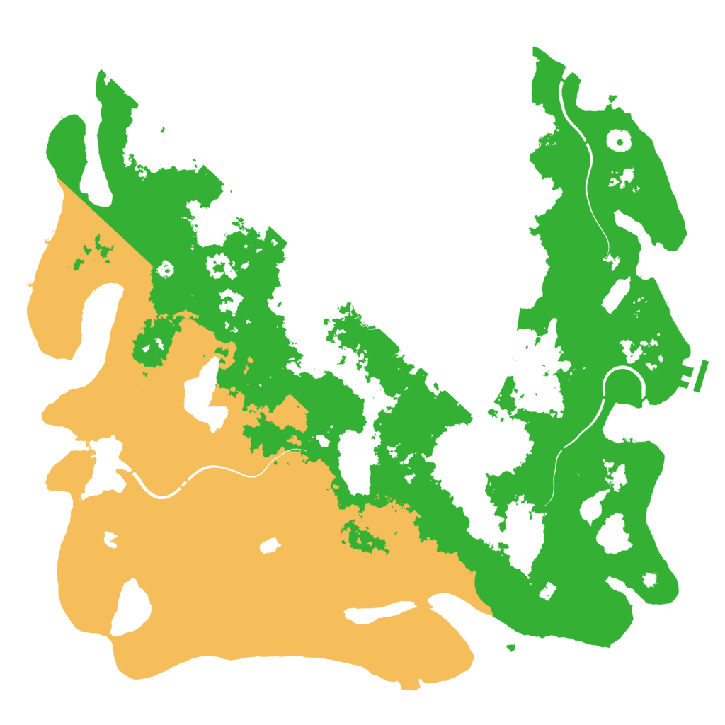 Biome Rust Map: Procedural Map, Size: 4500, Seed: 312476