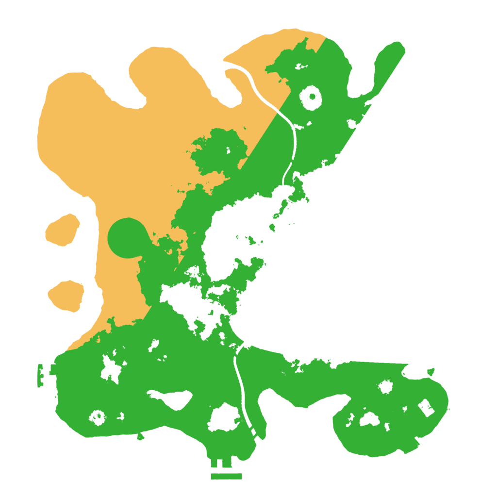 Biome Rust Map: Procedural Map, Size: 3250, Seed: 681704789