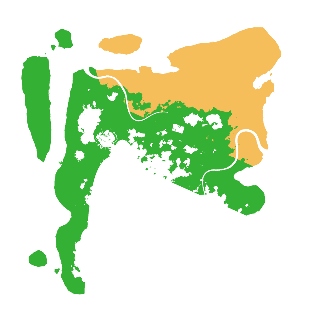 Biome Rust Map: Procedural Map, Size: 3000, Seed: 17349