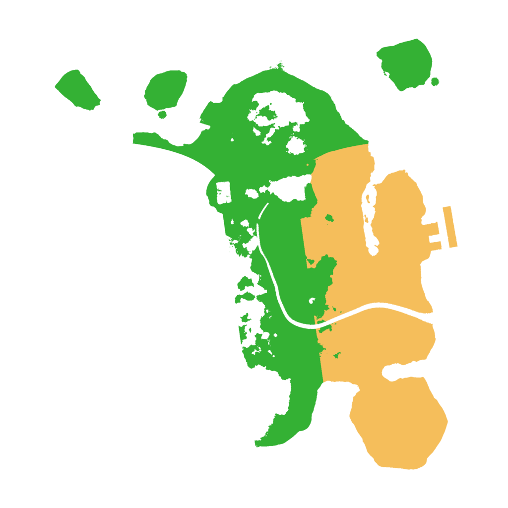 Biome Rust Map: Procedural Map, Size: 2500, Seed: 1402656560