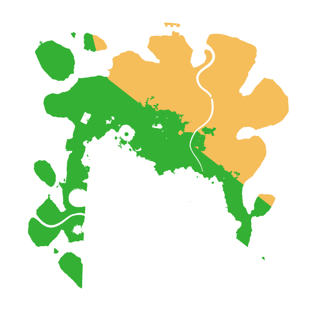 Biome Rust Map: Procedural Map, Size: 3000, Seed: 47647699