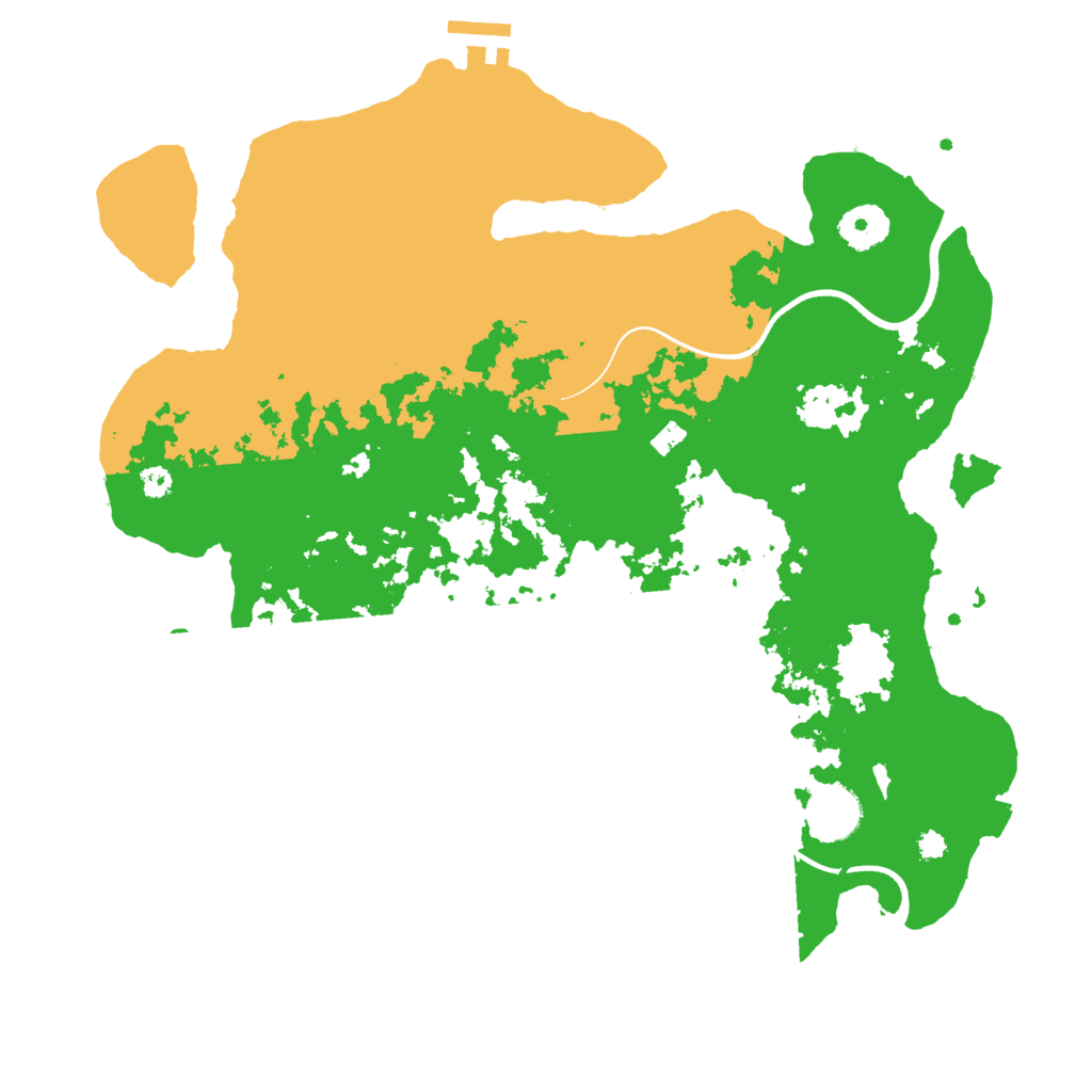 Biome Rust Map: Procedural Map, Size: 3500, Seed: 635976304
