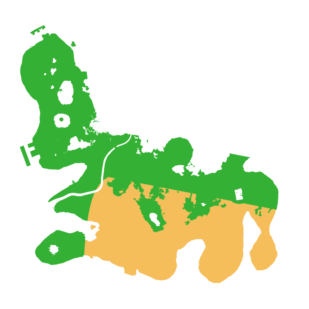 Biome Rust Map: Procedural Map, Size: 3000, Seed: 4958673