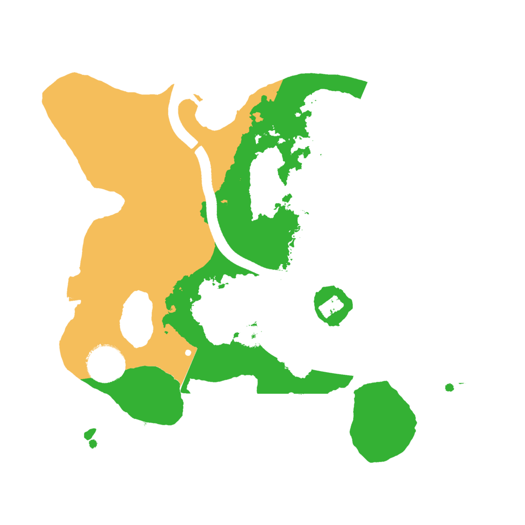 Biome Rust Map: Procedural Map, Size: 2500, Seed: 2130370554