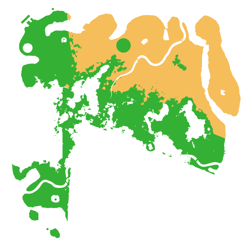Biome Rust Map: Procedural Map, Size: 4600, Seed: 999