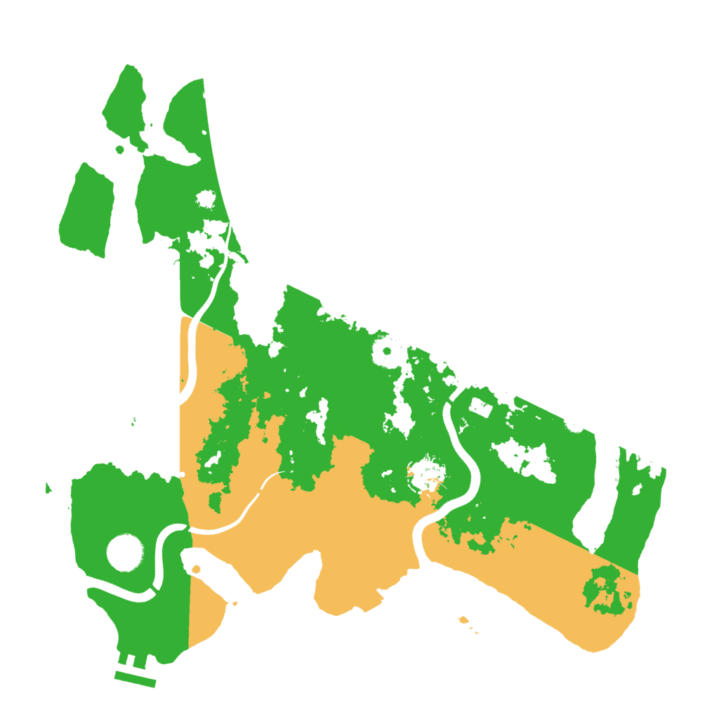 Biome Rust Map: Procedural Map, Size: 3500, Seed: 32342392
