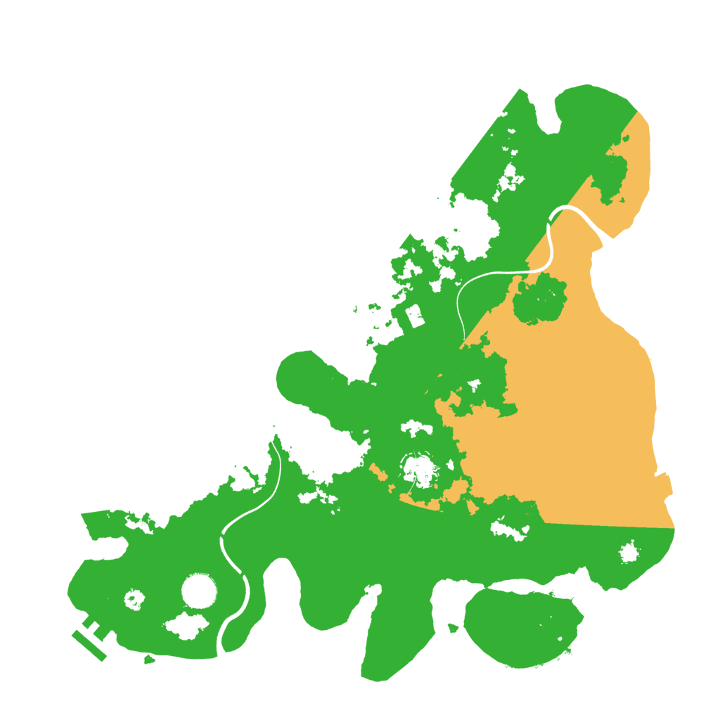Biome Rust Map: Procedural Map, Size: 3600, Seed: 12501