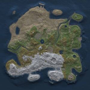 Thumbnail Rust Map: Procedural Map, Size: 3250, Seed: 26, 13 Monuments
