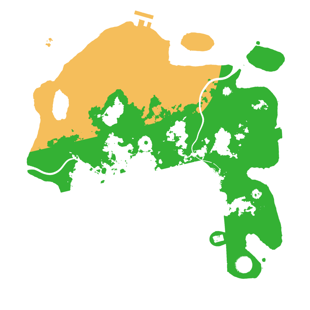 Biome Rust Map: Procedural Map, Size: 3250, Seed: 26