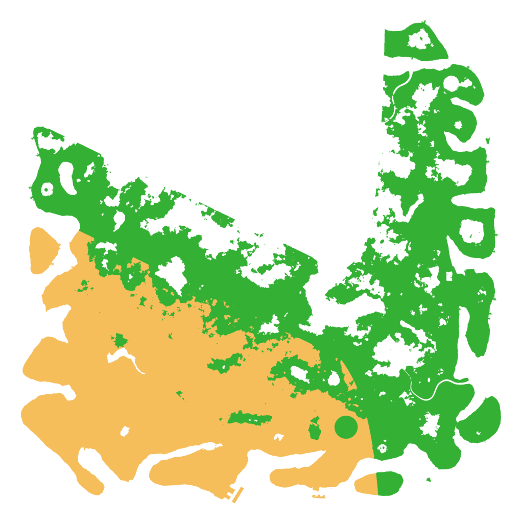 Biome Rust Map: Procedural Map, Size: 6000, Seed: 727075042
