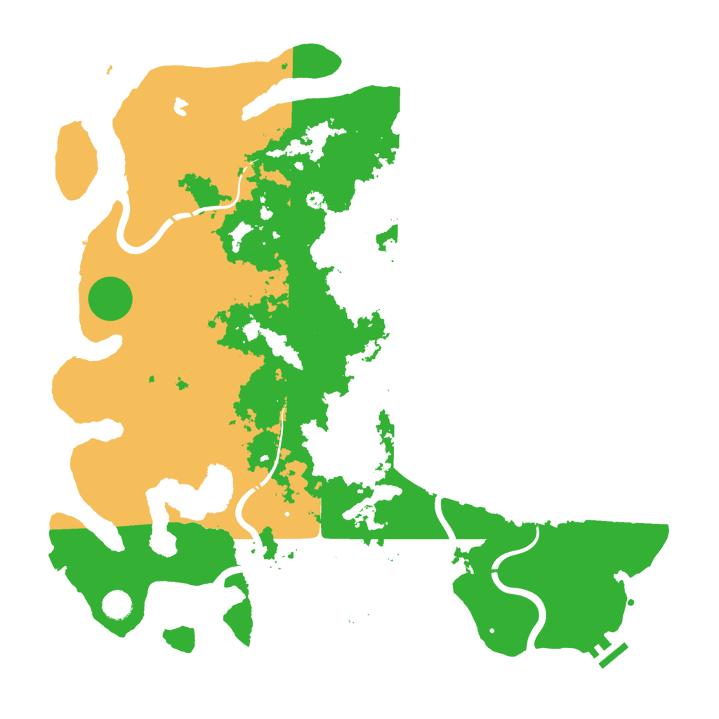 Biome Rust Map: Procedural Map, Size: 4300, Seed: 447985876
