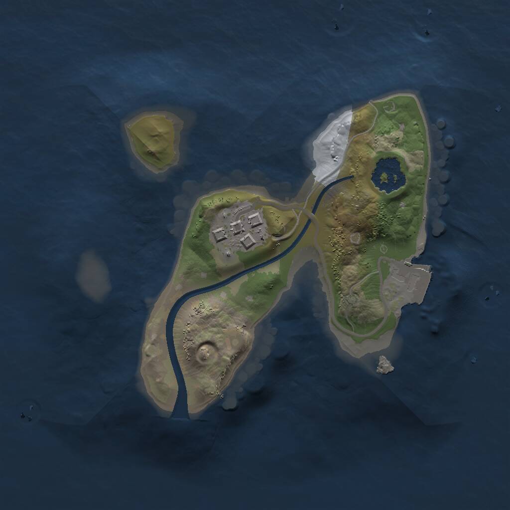 Rust Map: Procedural Map, Size: 1500, Seed: 35683568, 2 Monuments