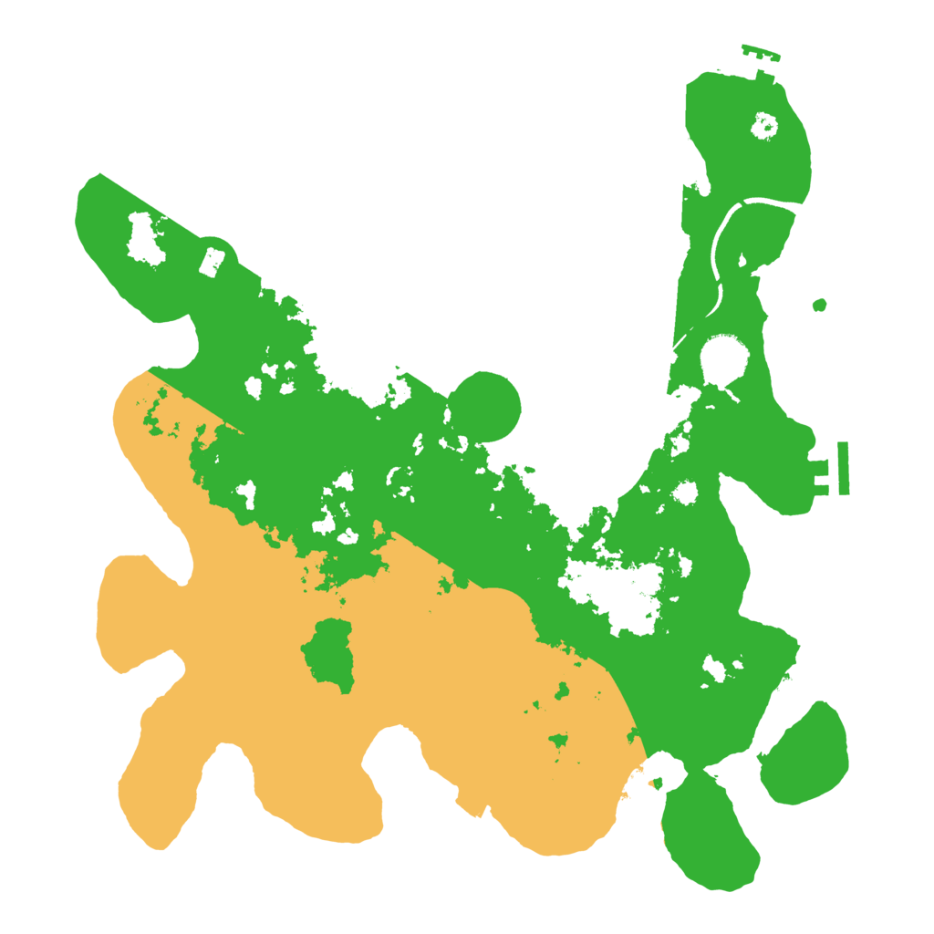 Biome Rust Map: Procedural Map, Size: 3550, Seed: 35683568