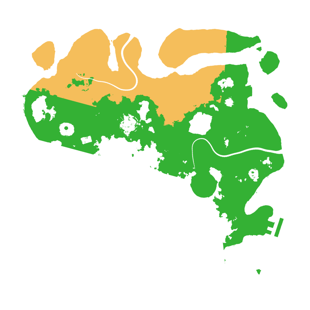 Biome Rust Map: Procedural Map, Size: 3250, Seed: 43524525