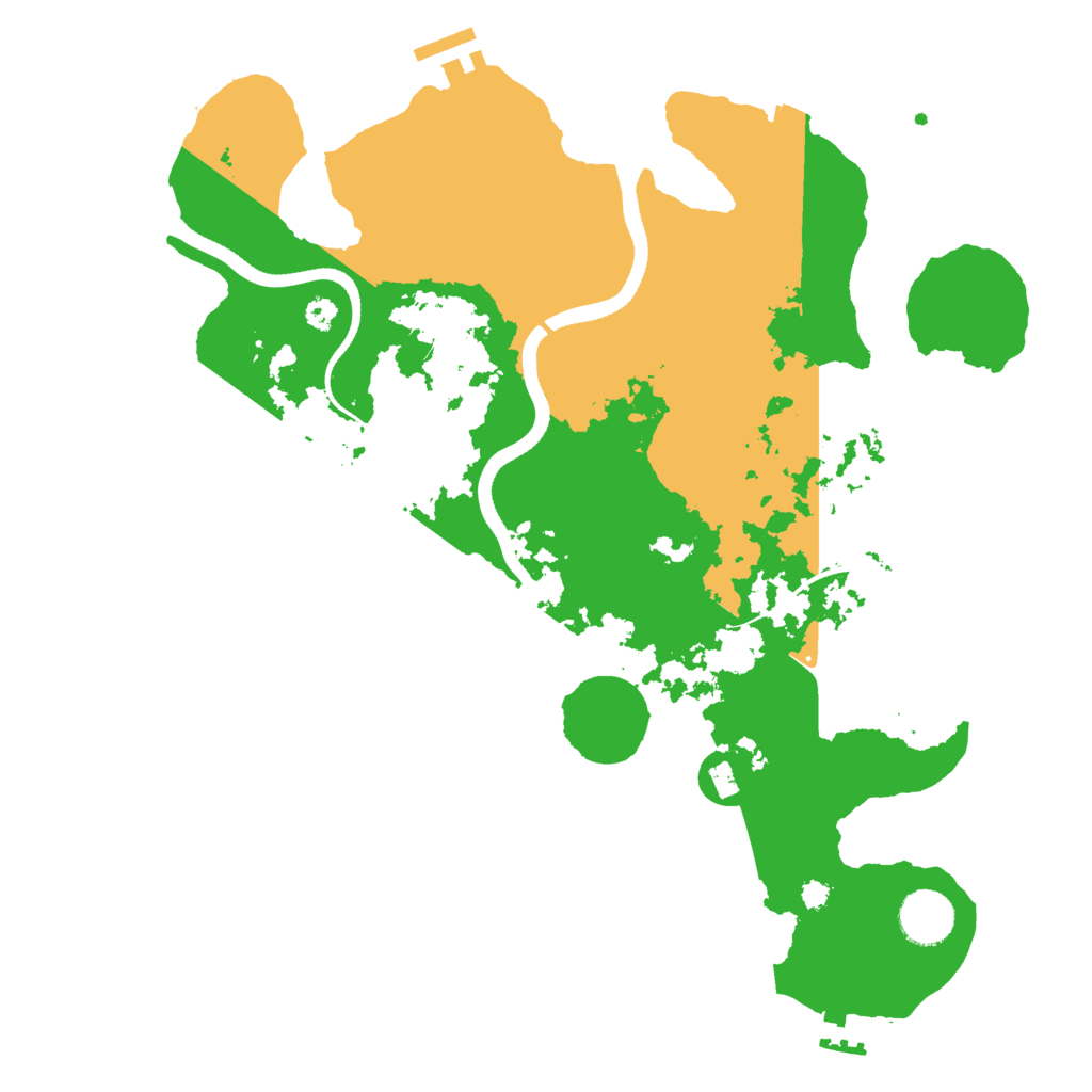 Biome Rust Map: Procedural Map, Size: 3500, Seed: 1369125092