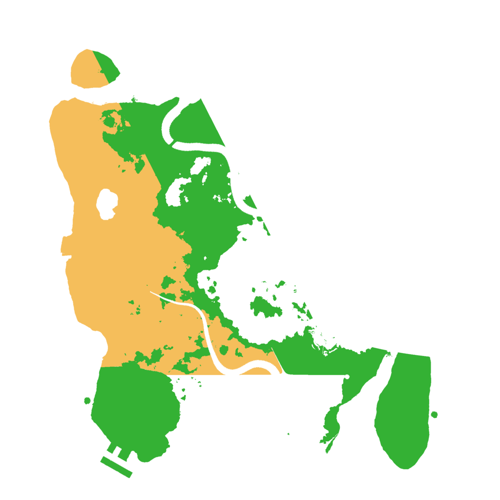 Biome Rust Map: Procedural Map, Size: 3000, Seed: 5277