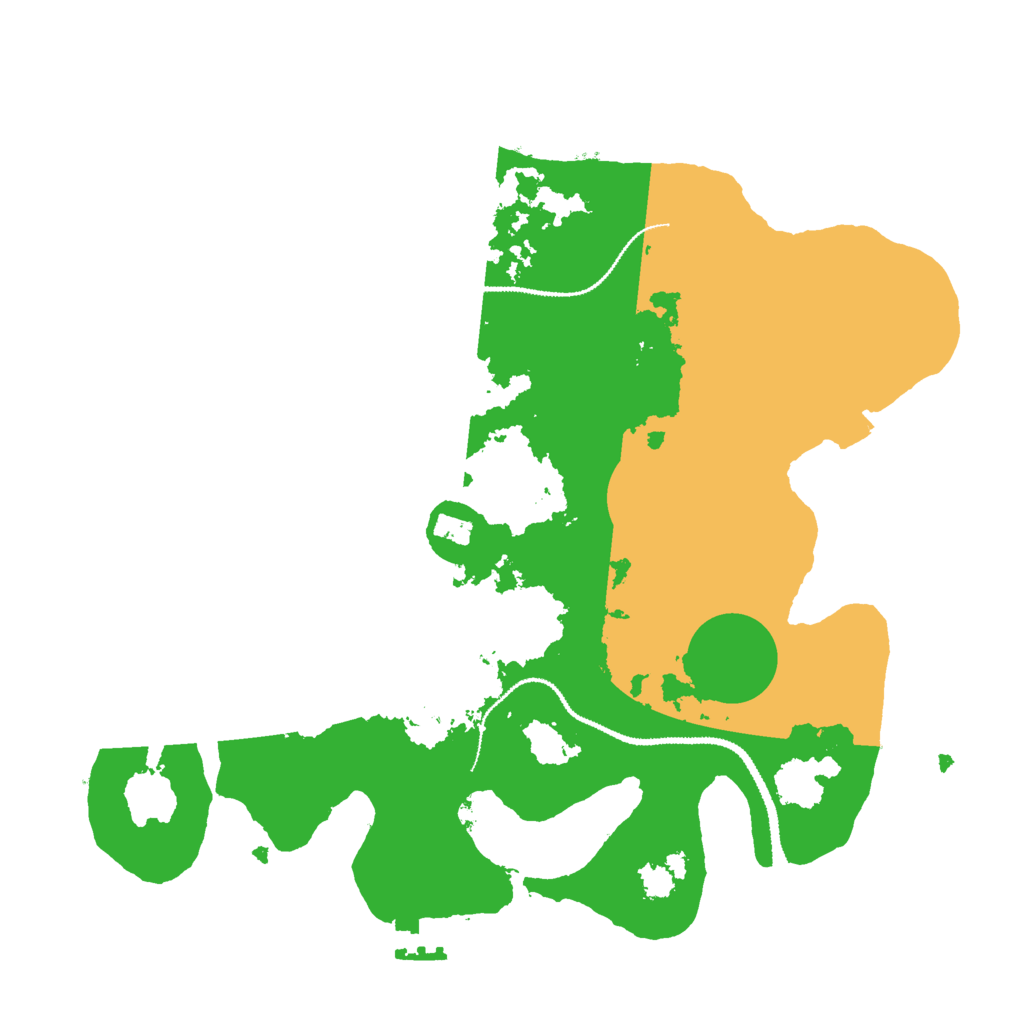 Biome Rust Map: Procedural Map, Size: 3000, Seed: 12270