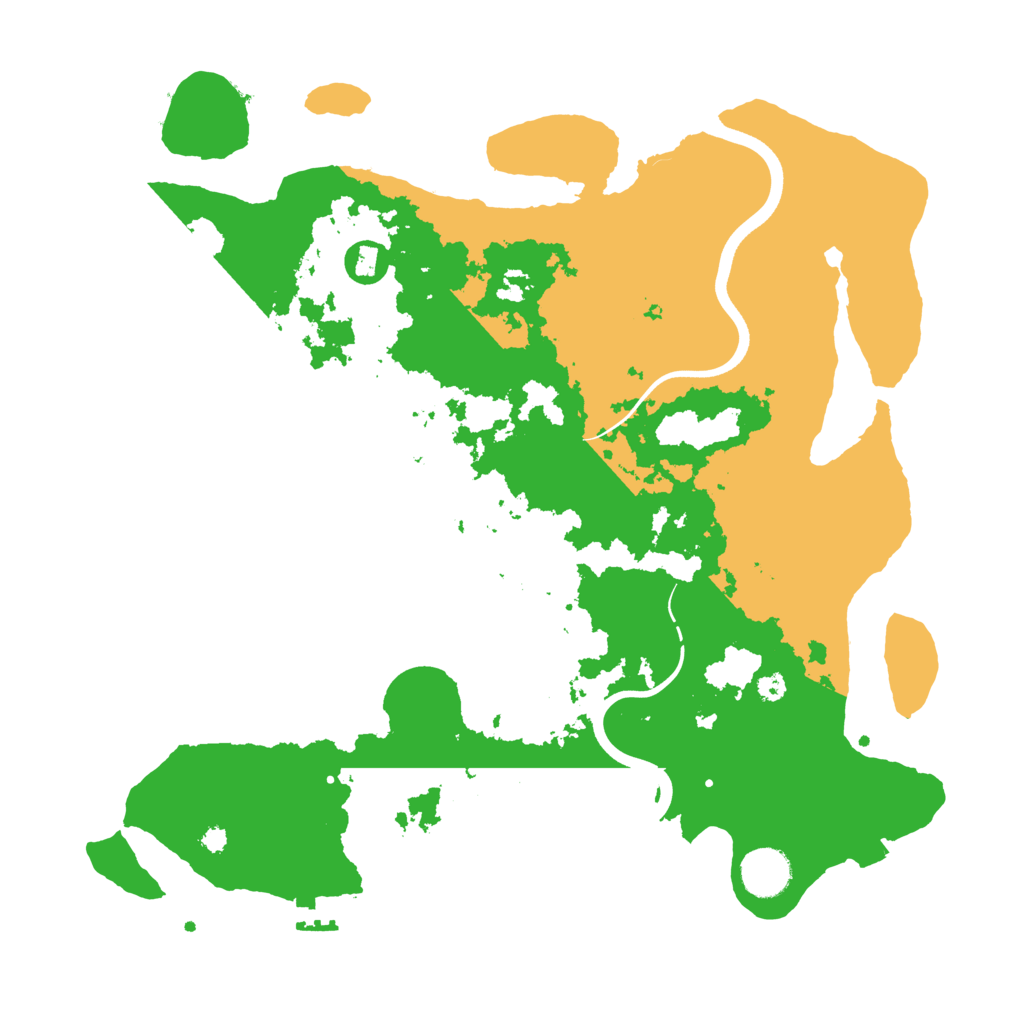 Biome Rust Map: Procedural Map, Size: 3700, Seed: 496174462
