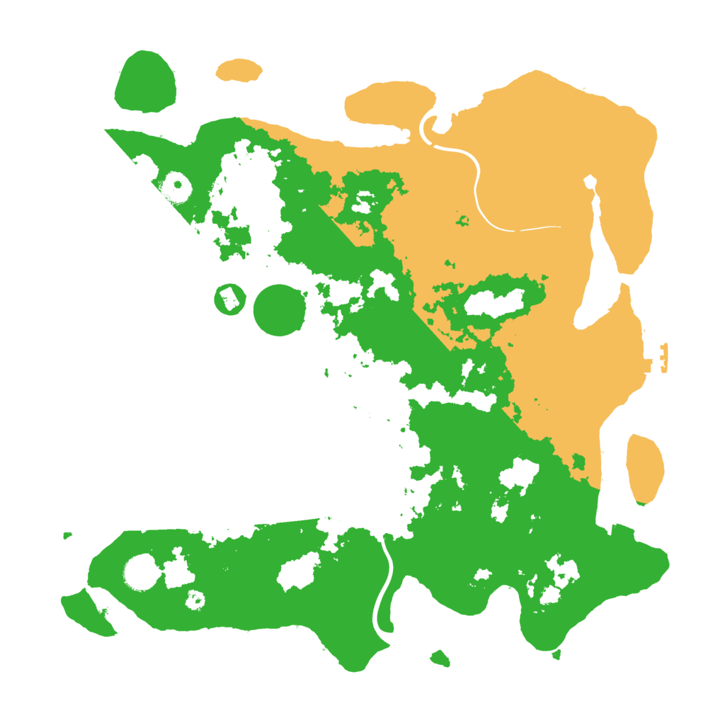 Biome Rust Map: Procedural Map, Size: 3700, Seed: 496174462