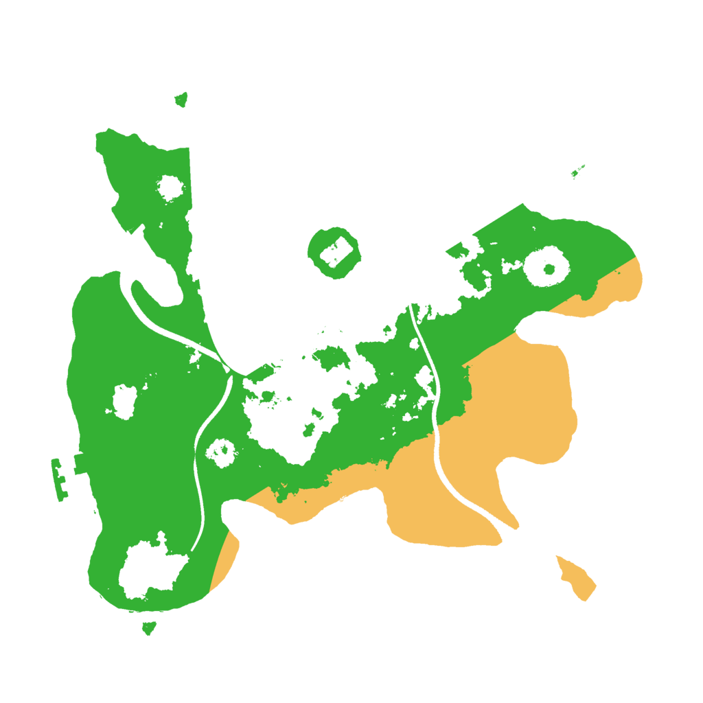 Biome Rust Map: Procedural Map, Size: 2500, Seed: 625688418