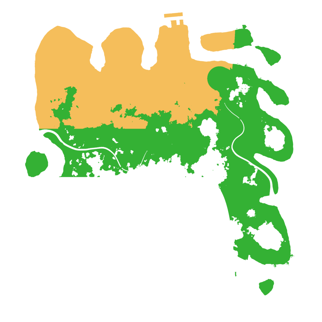 Biome Rust Map: Procedural Map, Size: 3500, Seed: 1340796221