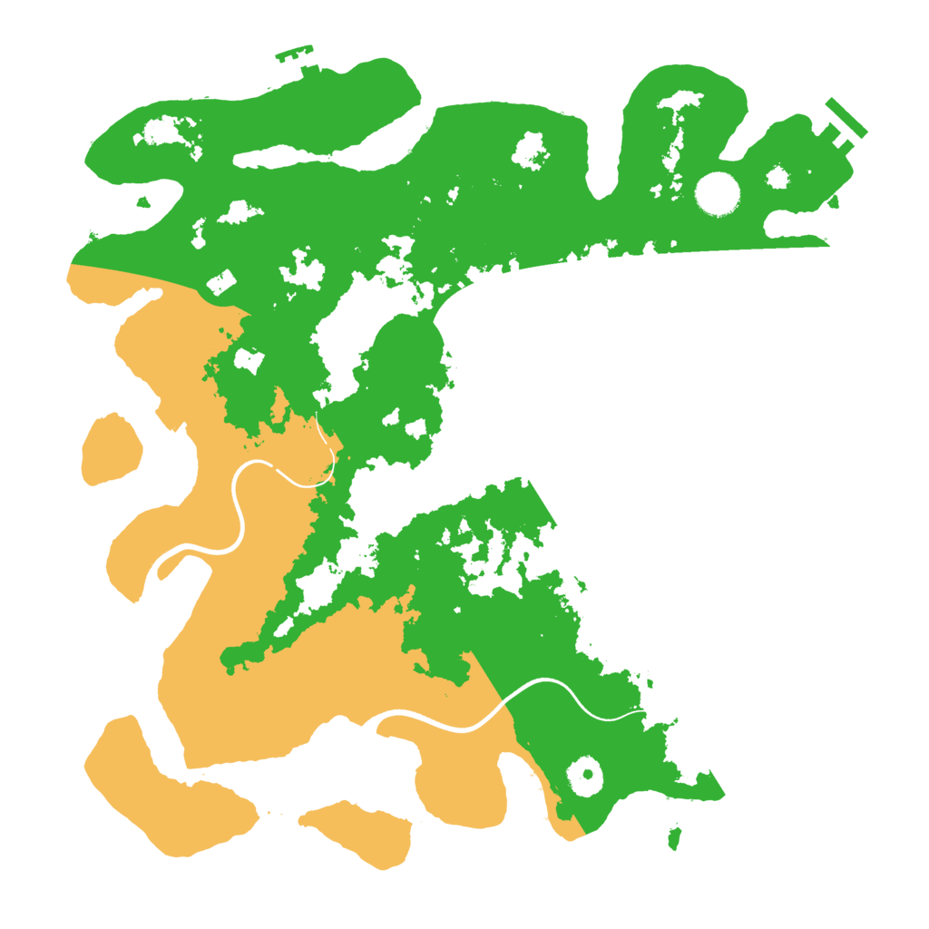 Biome Rust Map: Procedural Map, Size: 3700, Seed: 337762579