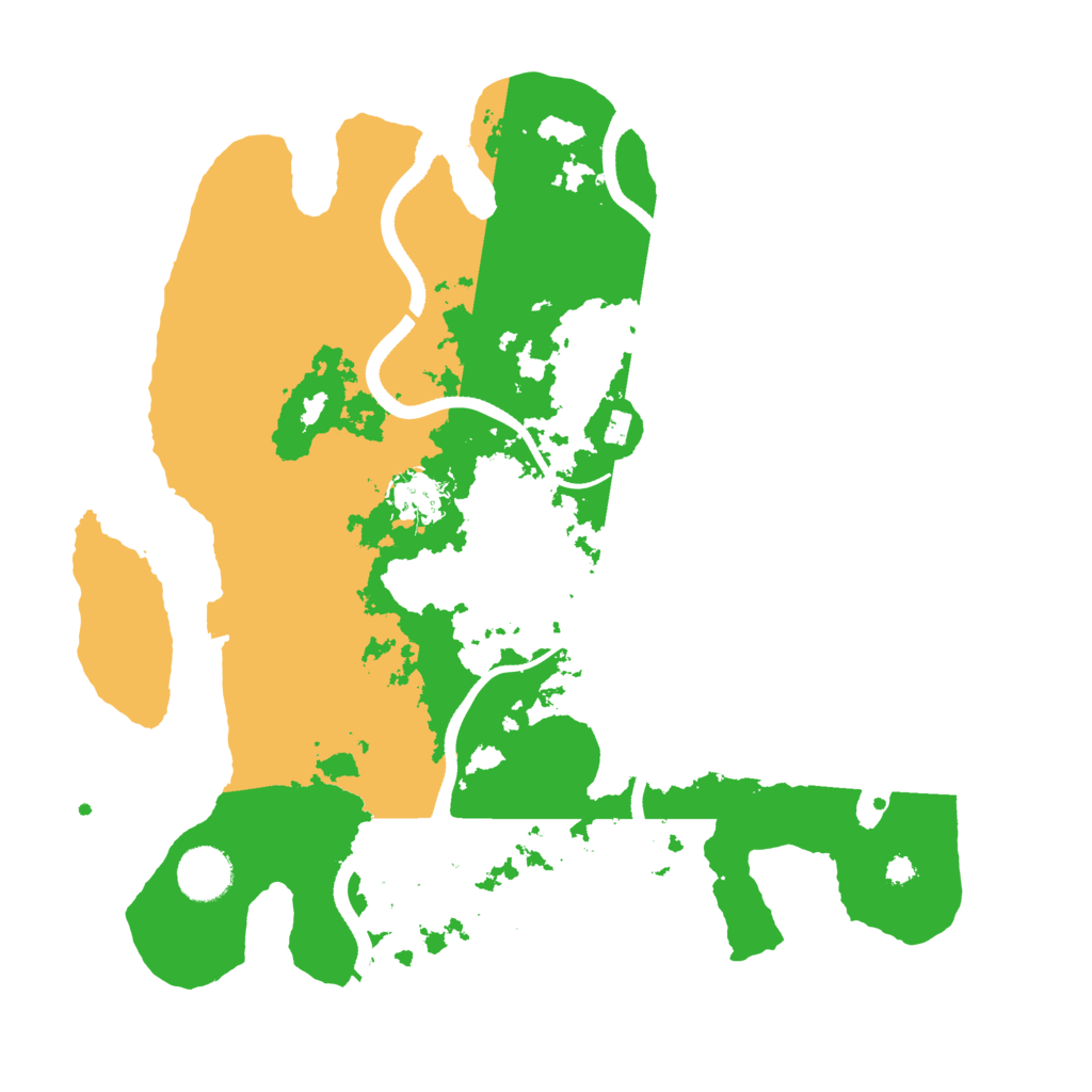 Biome Rust Map: Procedural Map, Size: 3500, Seed: 1379582932