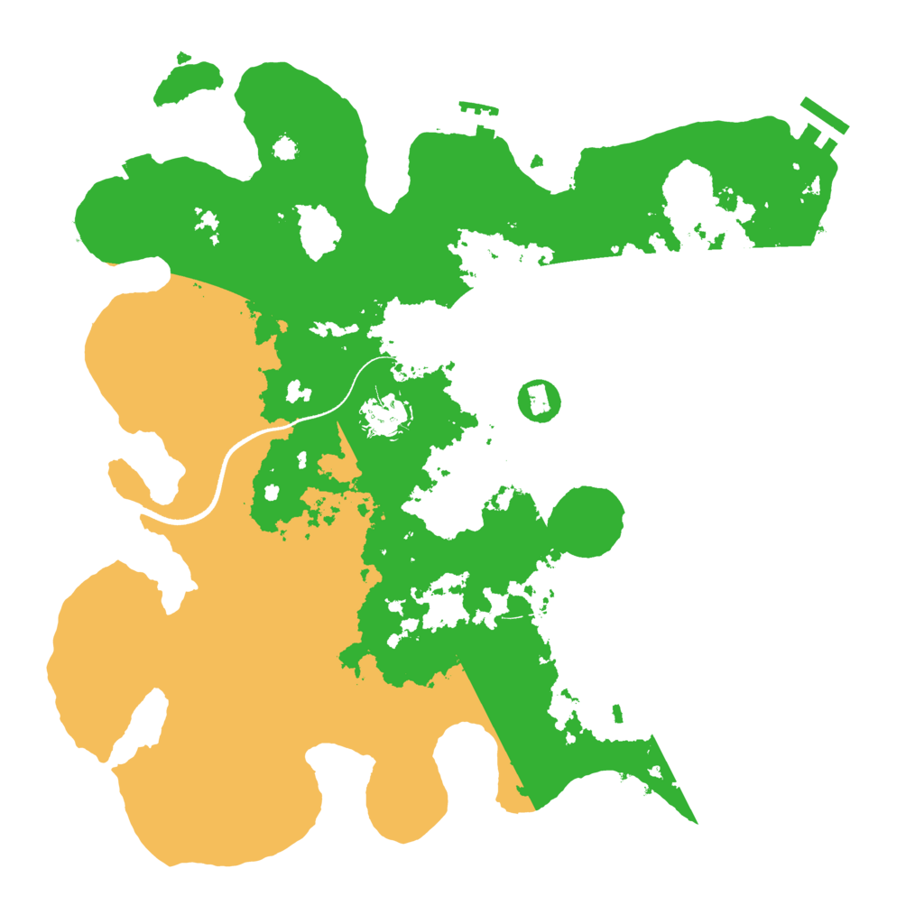 Biome Rust Map: Procedural Map, Size: 3500, Seed: 1238621793