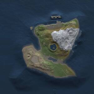 Thumbnail Rust Map: Procedural Map, Size: 1500, Seed: 1500419457, 2 Monuments