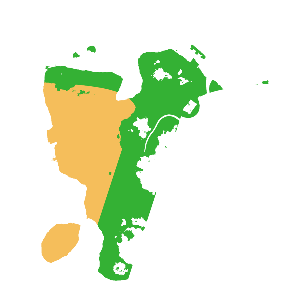 Biome Rust Map: Procedural Map, Size: 2500, Seed: 1203536896