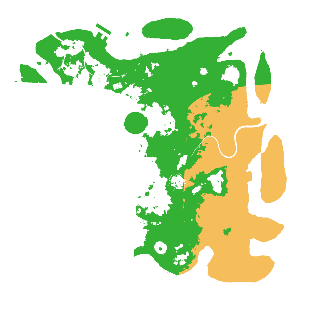 Biome Rust Map: Procedural Map, Size: 3700, Seed: 182950337