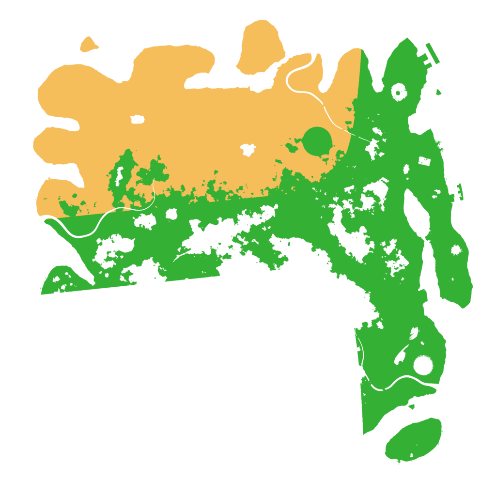Biome Rust Map: Procedural Map, Size: 4500, Seed: 84590602