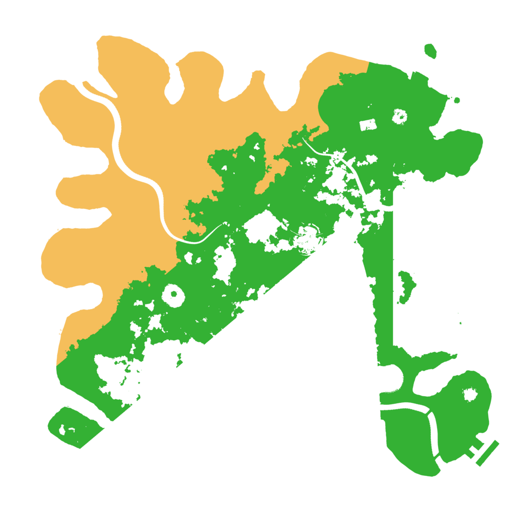 Biome Rust Map: Procedural Map, Size: 3500, Seed: 1252025