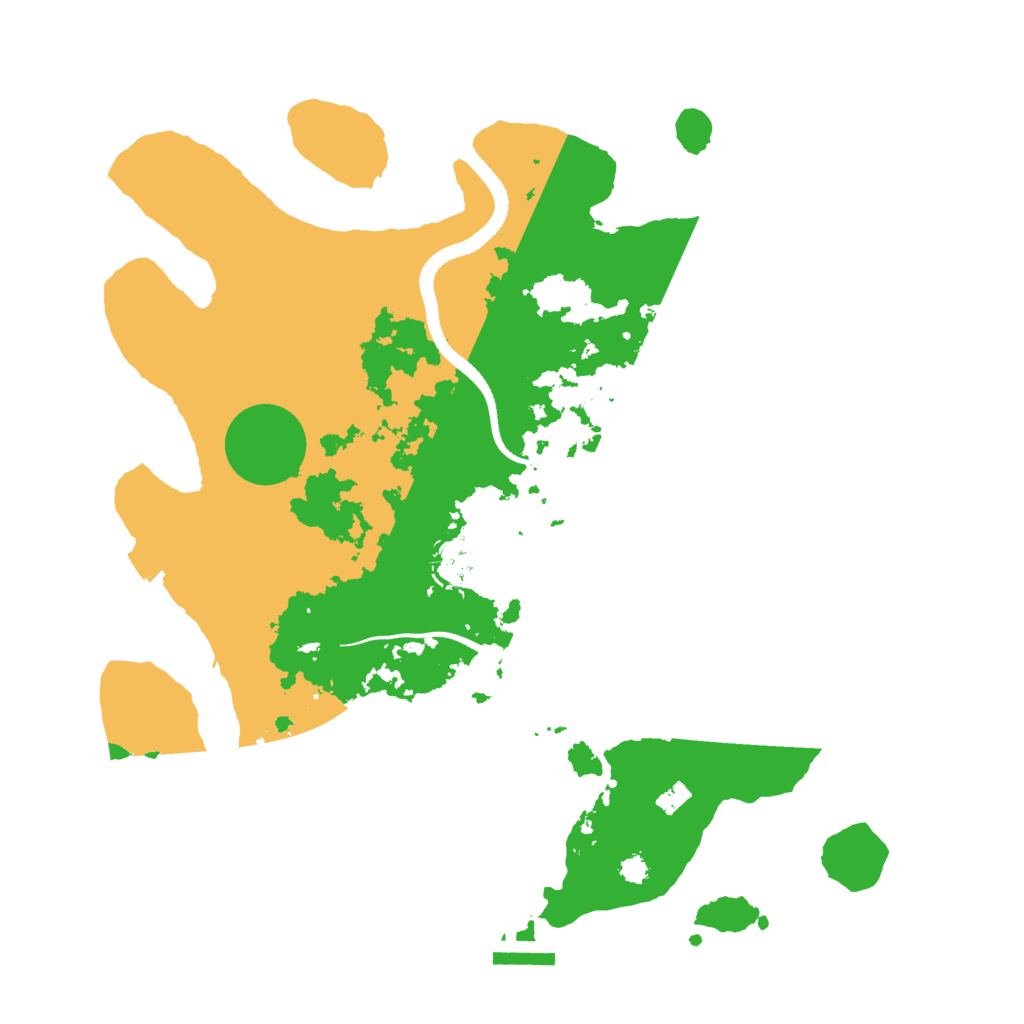 Biome Rust Map: Procedural Map, Size: 3333, Seed: 8248582