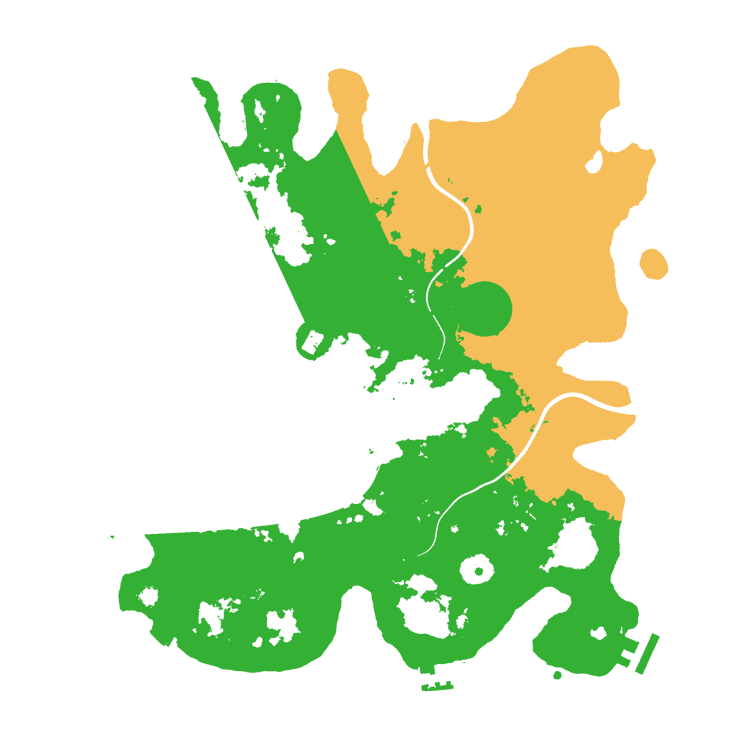 Biome Rust Map: Procedural Map, Size: 3500, Seed: 983844524