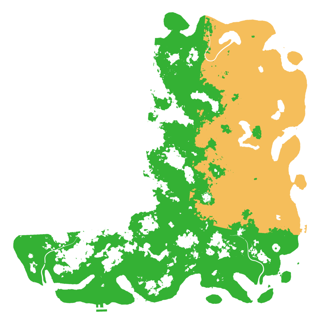 Biome Rust Map: Procedural Map, Size: 6000, Seed: 24061978