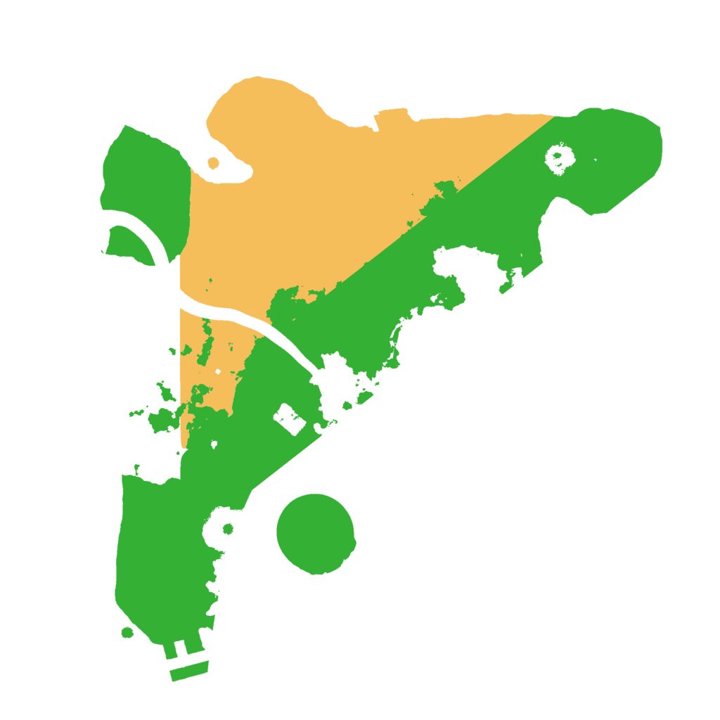 Biome Rust Map: Procedural Map, Size: 2500, Seed: 747035999