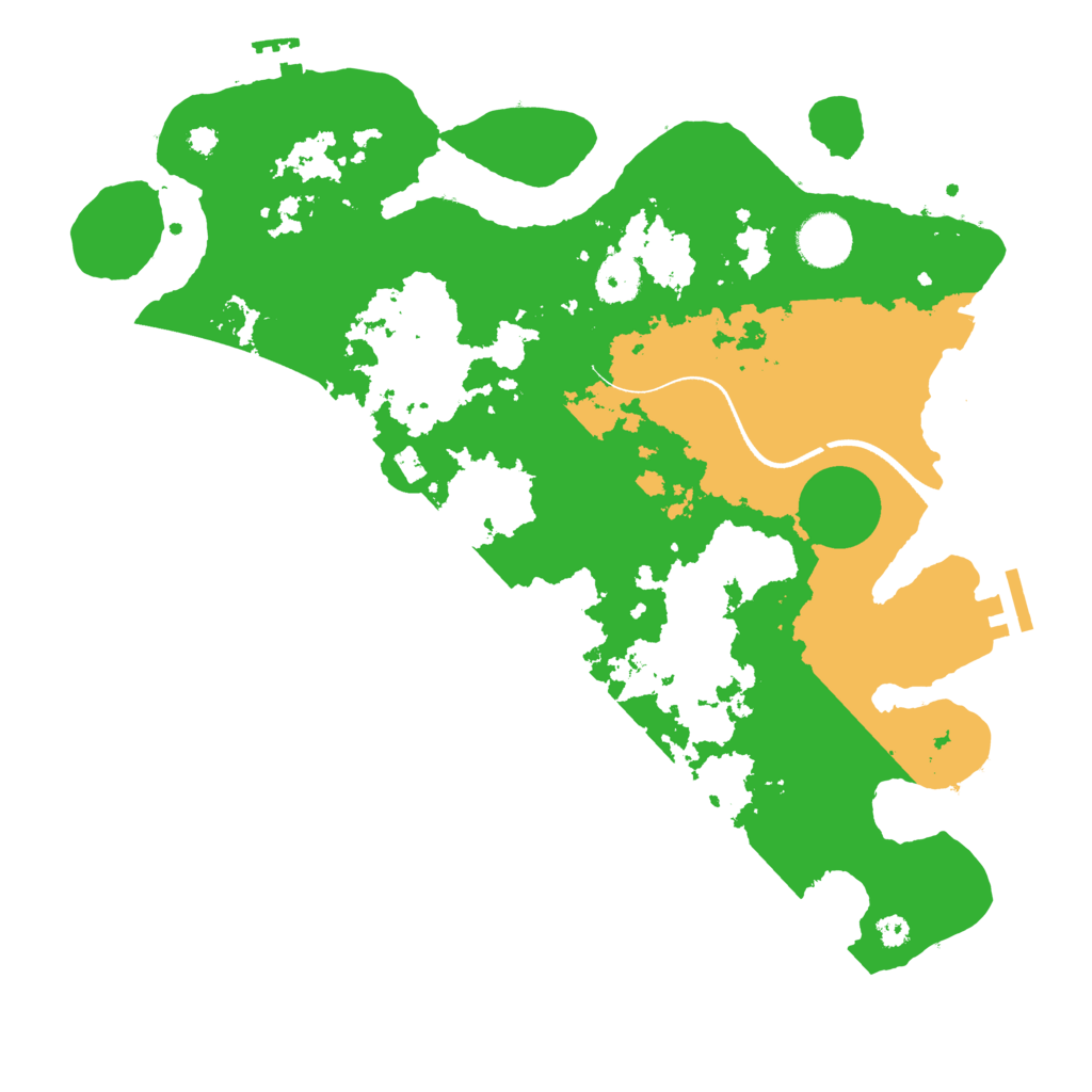 Biome Rust Map: Procedural Map, Size: 3500, Seed: 1341877507