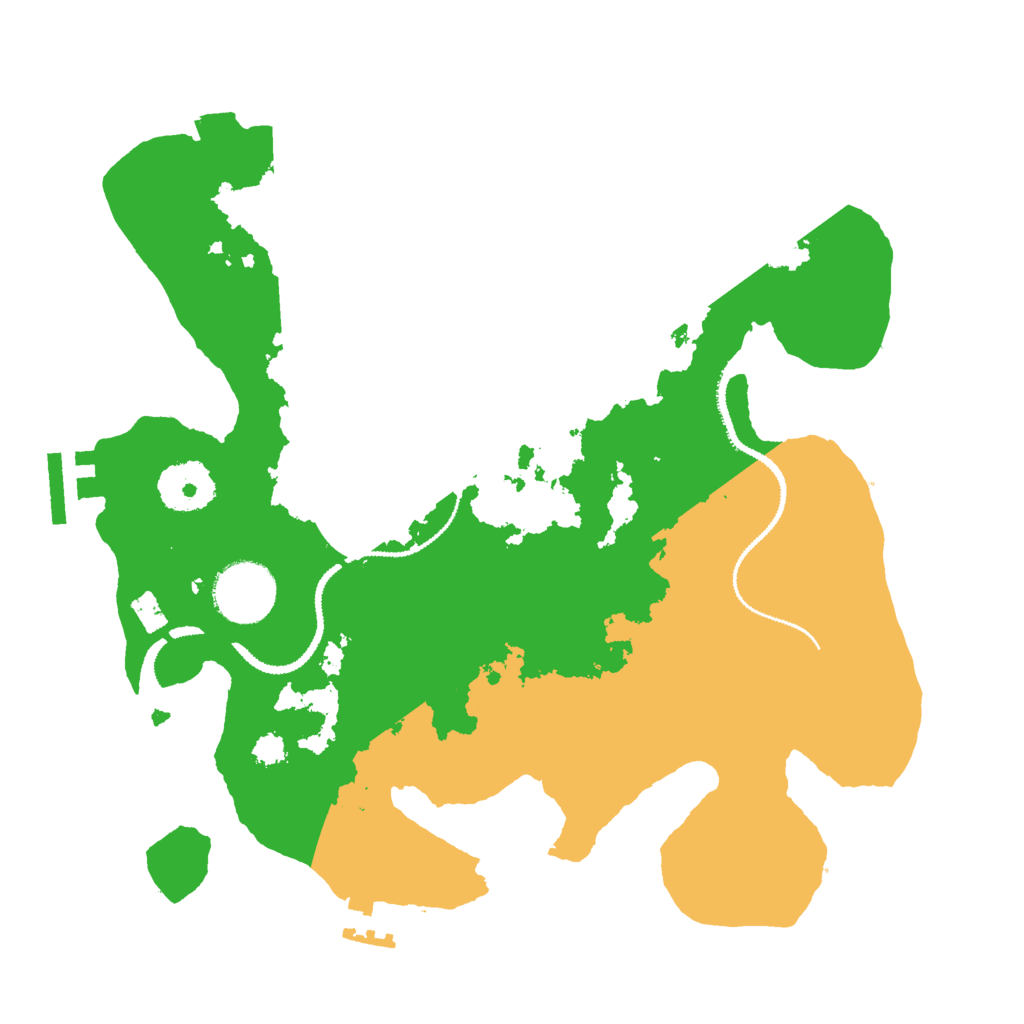 Biome Rust Map: Procedural Map, Size: 2900, Seed: 74678
