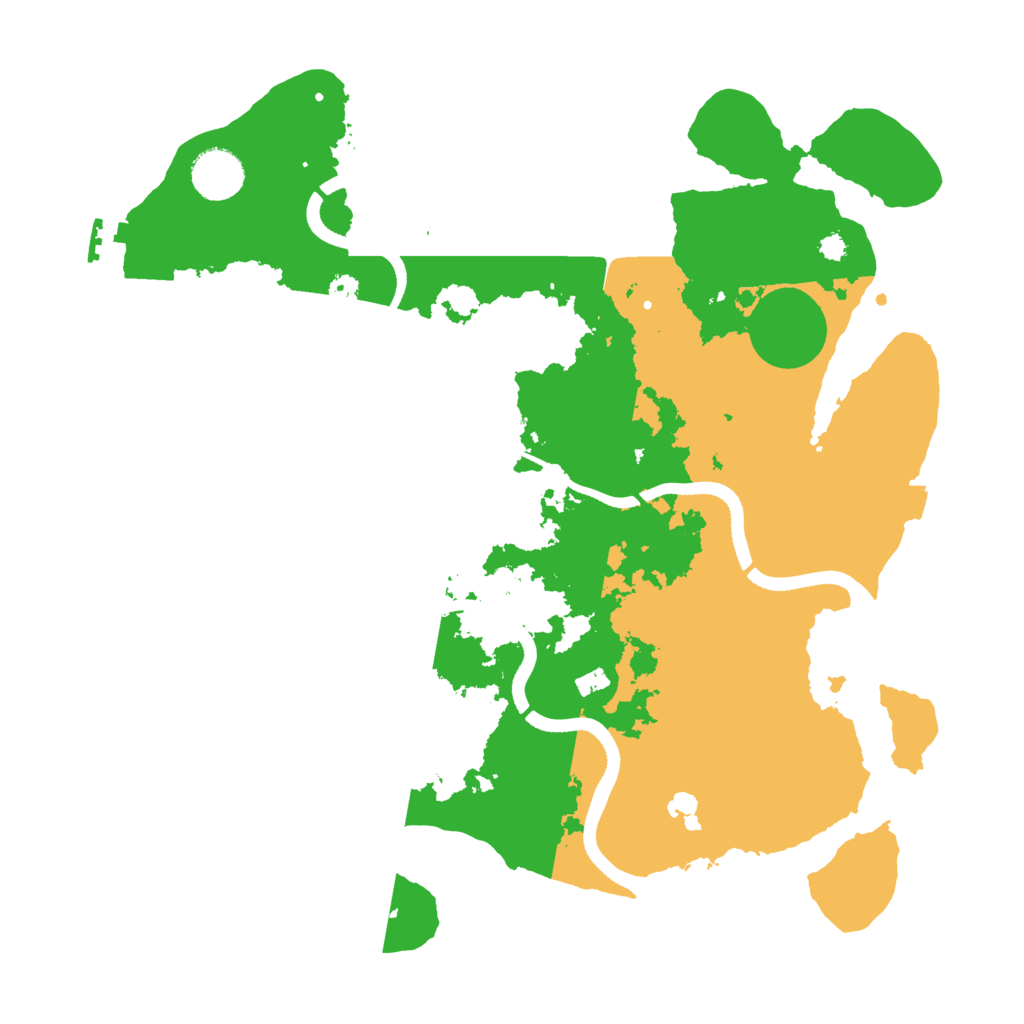 Biome Rust Map: Procedural Map, Size: 3500, Seed: 5259577