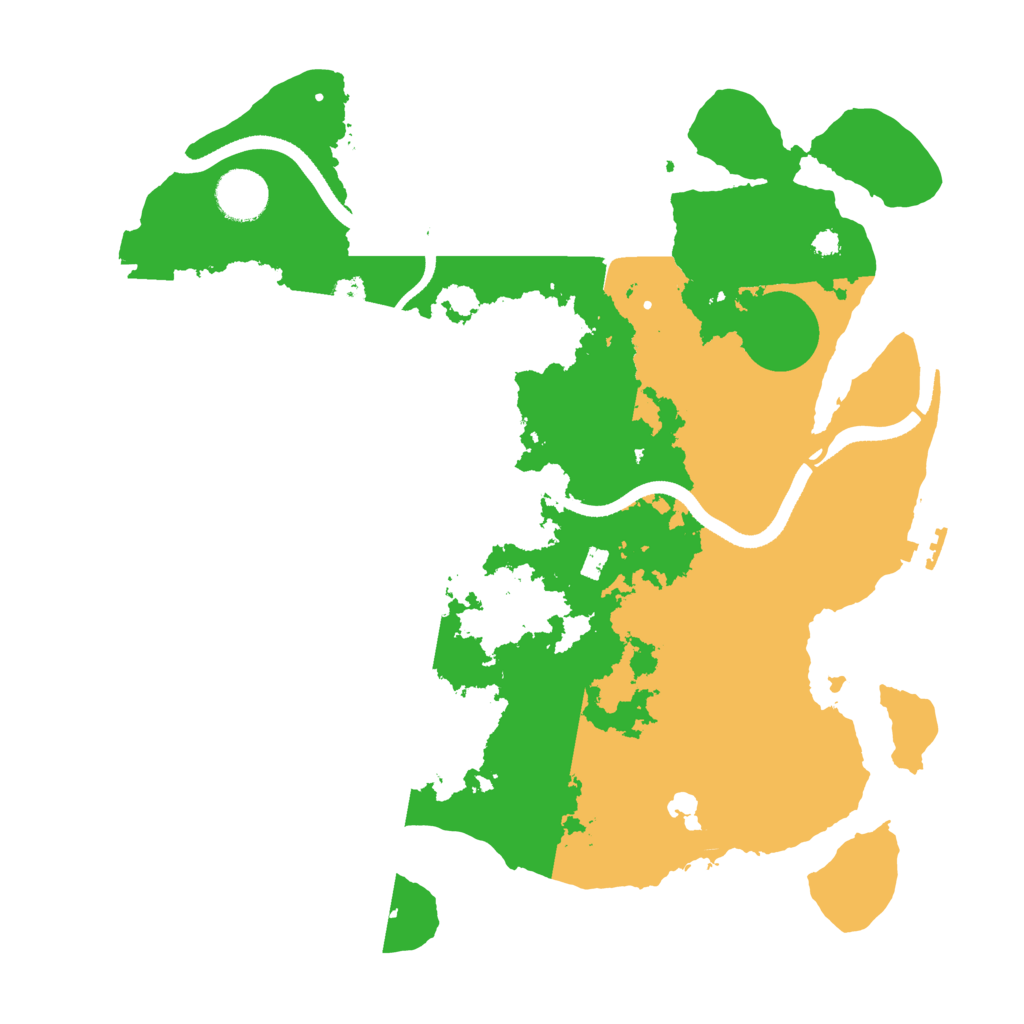 Biome Rust Map: Procedural Map, Size: 3500, Seed: 5259577