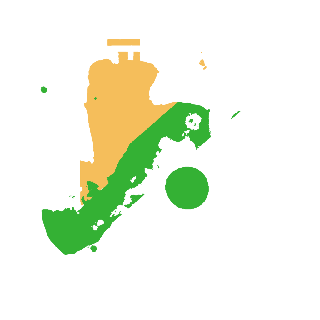 Biome Rust Map: Procedural Map, Size: 2000, Seed: 628849834